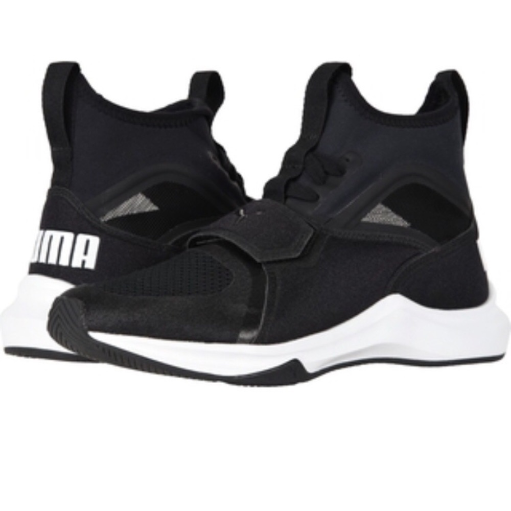 Vegan Mesh Puma Women's Phenom Black Sneakers